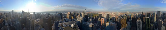 Panorama vom Rockefeller Center - New York