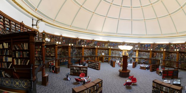 Die restaurierte Lesehalle in der Library of Liverpool
