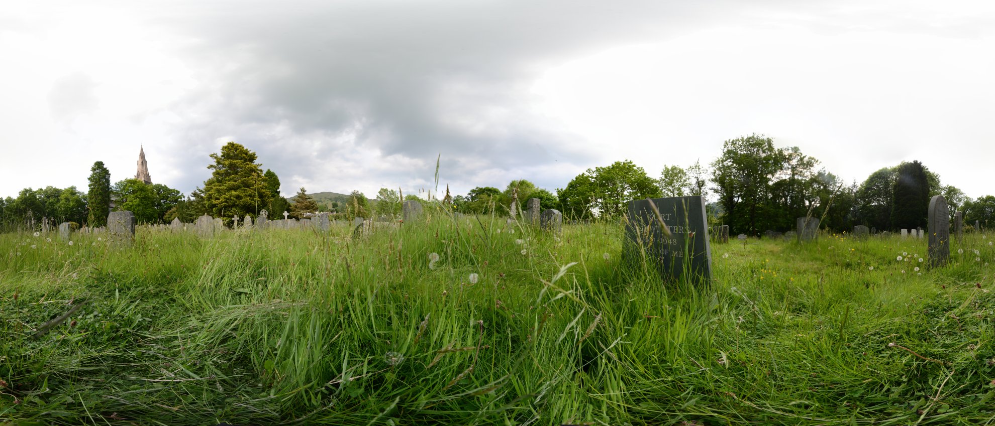 Ehemaliges Grab von Kurt Schwitters in Ambleside, Lake District